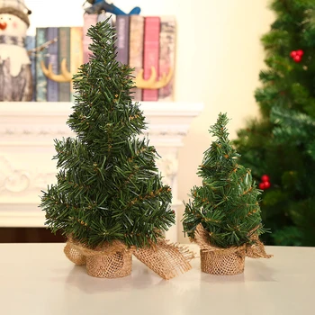 20/30CM Mini Lentelės Viršuje Kalėdų Eglutė Mažas Pušies Sizalio Kedro Medžio Ornamentas 