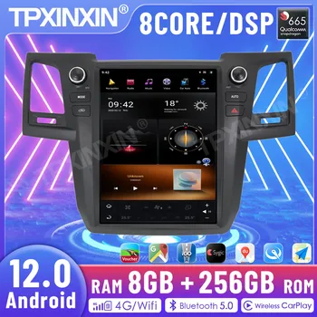 2 Din 8 GB+256 GB Toyota Fortuner 2007-2015 Android12.0 Automobilio Radijo, GPS Grotuvas Galvos Vienetas Audio Video Player Carplay