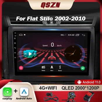 QSZN už Fiat Stilo 2002-2010 Automobilio Radijo Navigacijos GPS Multimedia Vaizdo Grotuvas, WiFi, Automobilių Stereo BT Android 12 Autoradio Carplay