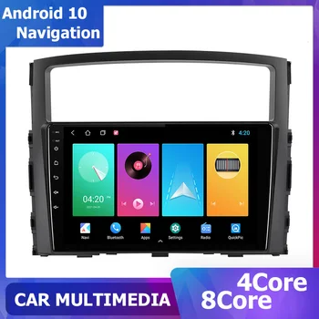 Android 11 Multimedia Stereo GPS Navigacijos Mitsubishi Pajero V70 V80 2006-2014 Šeštadienis Navi 6+128G carplay 2Din 8core 1280*720