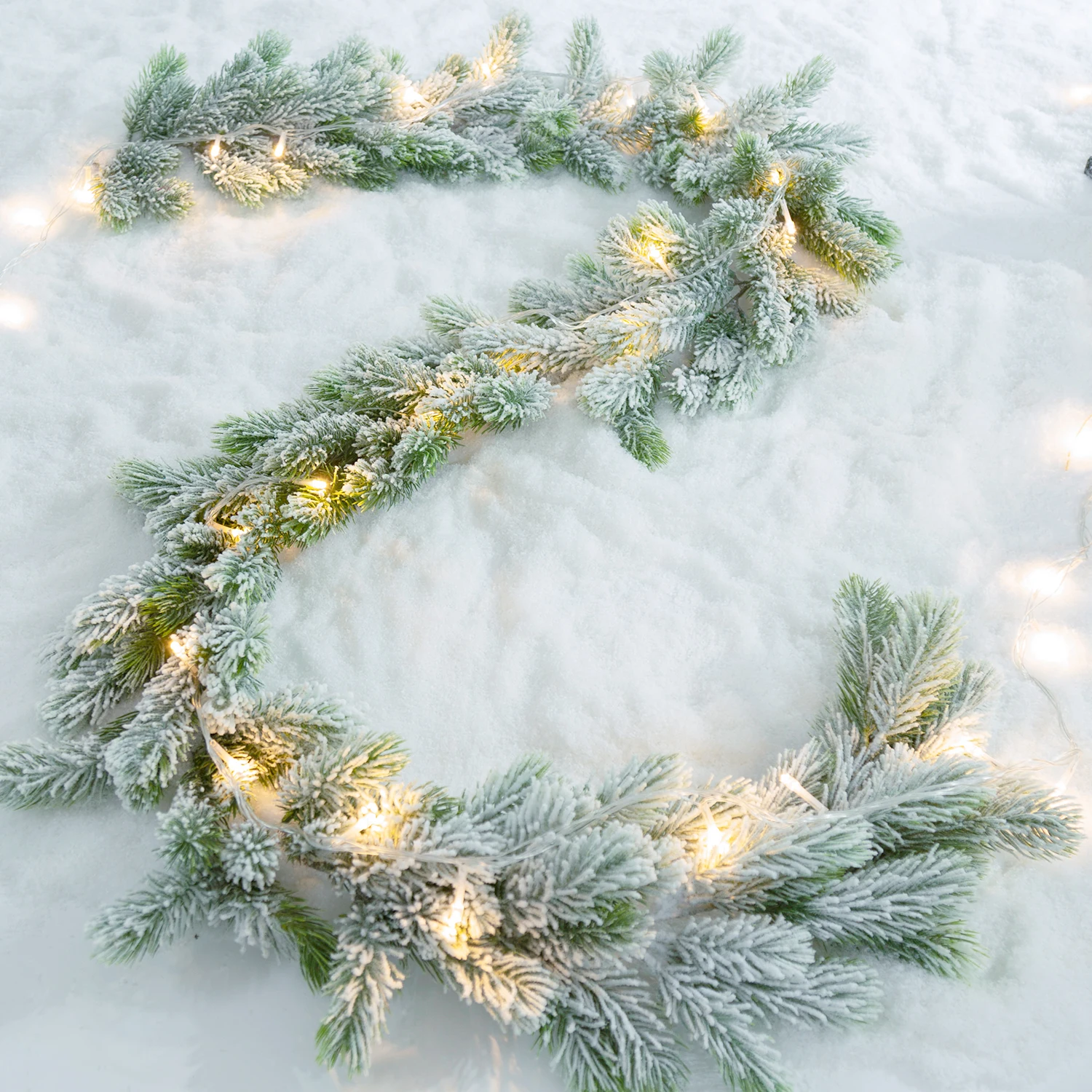 190Cm Dirbtinės Baltos spalvos Augalų Rotango Kalėdų Kabo Vynuogių su Žiburiai Kalėdų Eglutės Ornamentu Girliandą naujųjų metų Kalėdų 2024