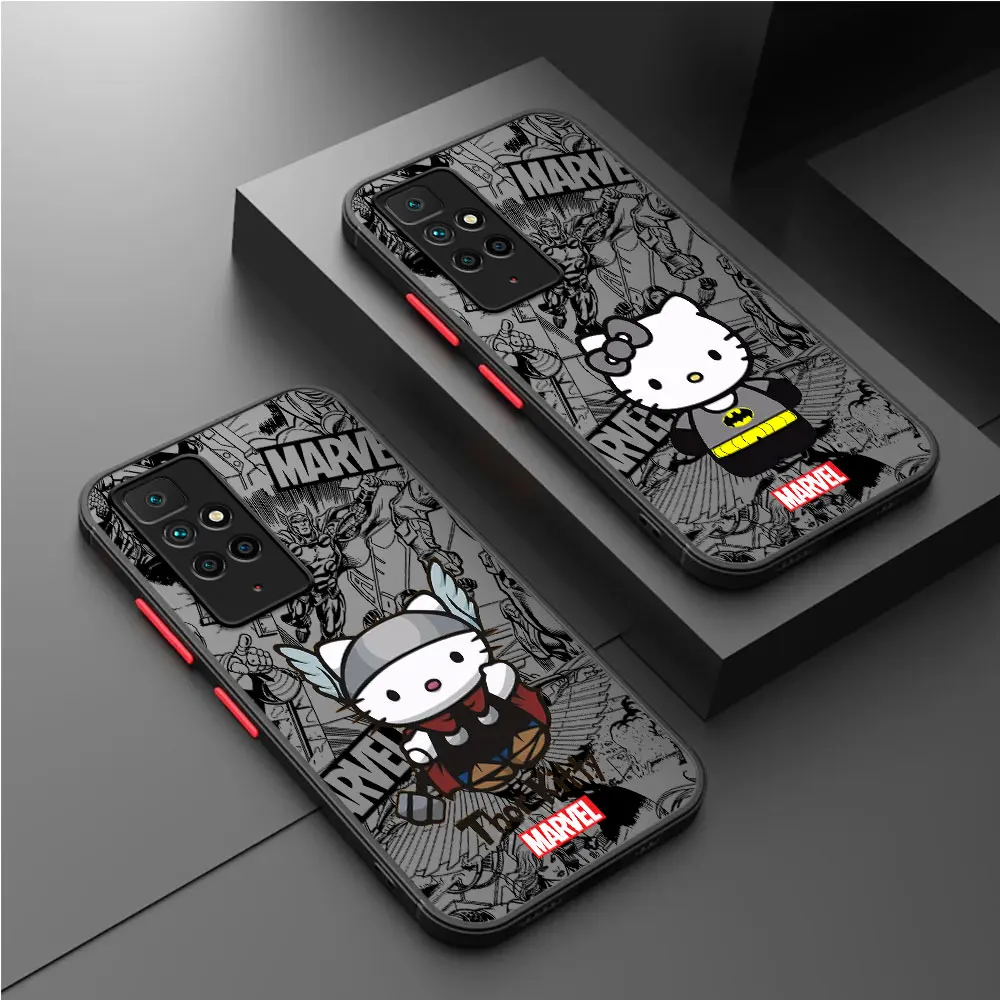 Atveju Xiaomi Redmi 10C 9T 10 12 5G A1 9 9C 12C 9A K40 Pro A2 Prabangos Stebuklas Spidermans Hello Kitty Atgal Galinį Dangtelį