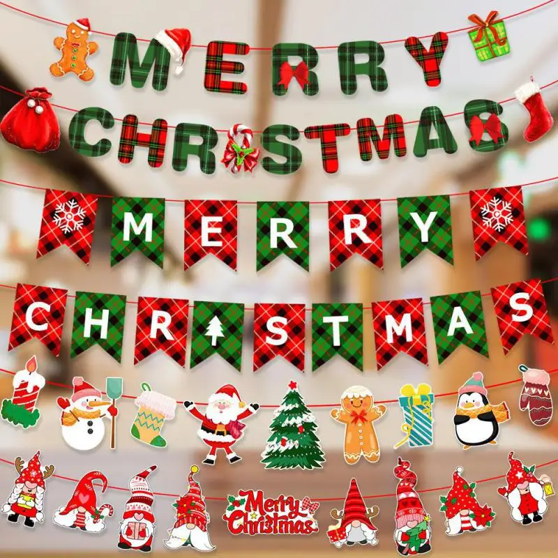 Feliz Gimdymo Reklama Decorações para Casa, Papai Noel Guirlanda, Presente De Natal, Decoração De Natal, Ano Novo, 2022, 2023