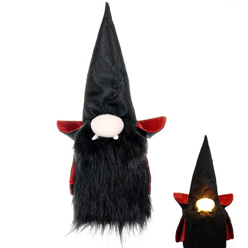 Glamuras Pliušinis Helovinas Šviesos Beveidis Gnome Gnome Beveidis Lėlės Helovinas Aukštą Skrybėlę Beveidis Lėlės Nykštukai Apdailos Dovana