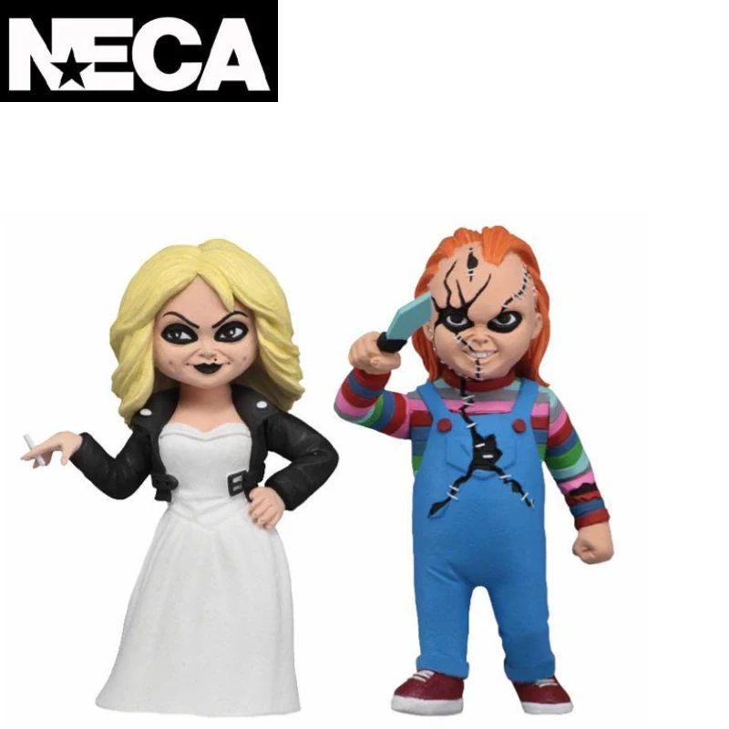 Sandėlyje NECA Originalus 39743 Animacinių filmų Nuotaka Chucky Dvigubo Paketo Rankų darbo Modeliai, Kaip Rinkti Dovanas