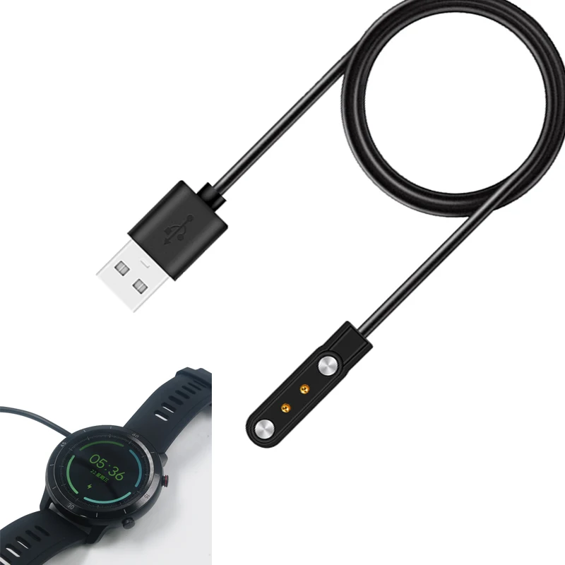 Smartwatch Dokas Įkroviklis Adapteris Magnetinis USB Įkrovimo Kabelis Bazės Laidą Laidą Ticwatch GTX Sporto Smart Watch Priedai