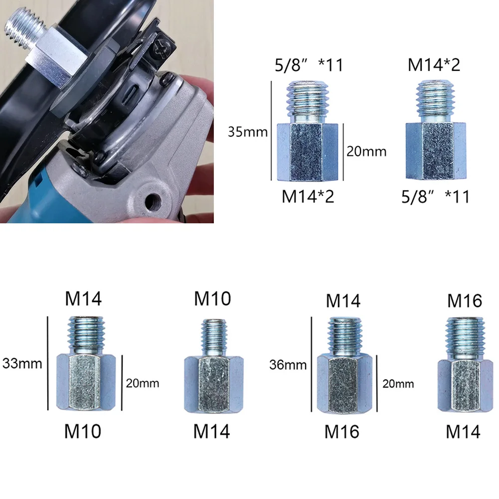 Įvairių Siūlų Diamond Core Grąžtai, Gręžimo Šlifuoklis Cutter M14, kad M10 arba M14 į 5/8-11 arba 5/8-11-M14 Adapteris Kampas Malūnėlis
